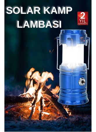 Kamp Lambası El Feneri Askılı Büyük Boy USB Şarjlı Işıldak