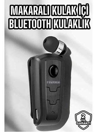 Makaralı Bluetooth Kulaklık Kulak İçi Android iOS Uyumlu Titreşimli