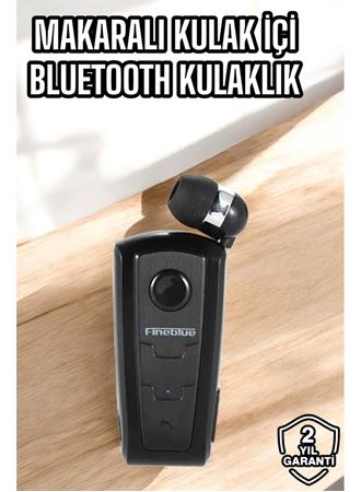 Tüm Telefonlara Uyumlu Mikrofonlu Titreşimli Makaralı Bluetooth Kulakiçi Kulaklık