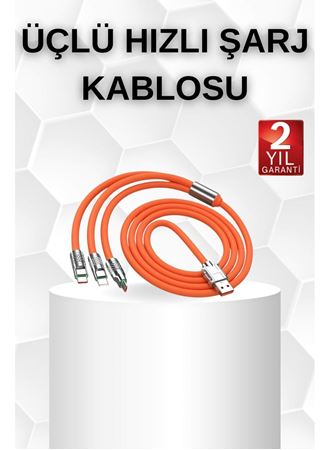 Android ve İOS Uyumlu 180 Derece Type-c Şarj Kablosu