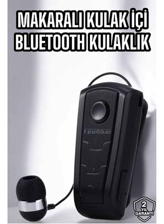 Makaralı Bluetooth Kulaklık Çağrı Cevaplama Kablolu Uzun Pil Ömrü