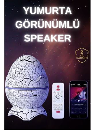 Dinozor Speaker Renk Değiştirme Projeksiyon Modu Bluetooth Hoparlör Gece Lambası