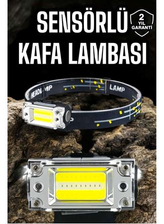 Kafa Lambası Led Fener Pratik Taşınabilir Ayarlanabilir USB Şarjlı