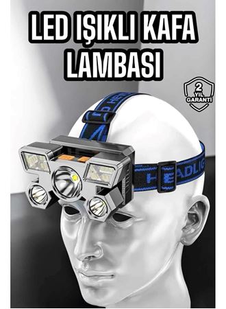 Kafa Lambası Hafif ve Esnek Çift Anahtarlı Far Led Işık