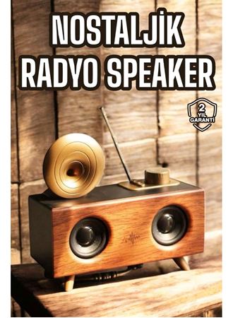 Nostaljik Görünümlü Bluetooth Bağlantılı Speaker