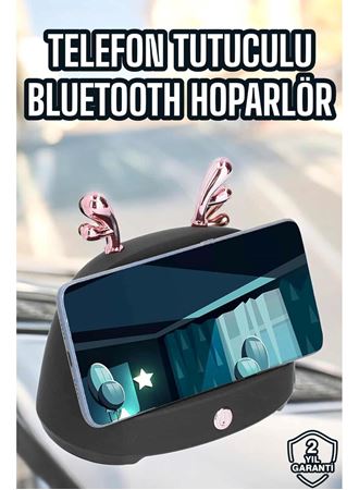 Bluetooth Hoparlör Telefon Tutuculu Akıllı Hoparlör Uzun Pil Ömrü