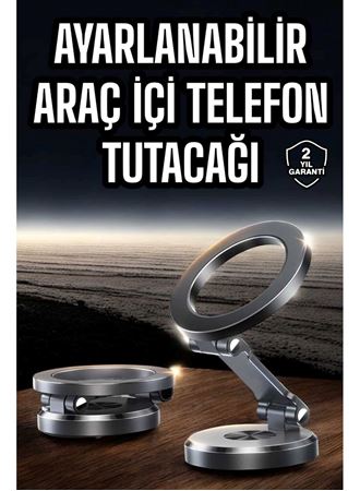 Araç İçi Telefon Tutacağı Manyetik Tasarım Ayarlanabilir