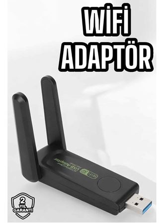Dual Band Wifi Alıcı Adaptör USB 3.0 Destekli
