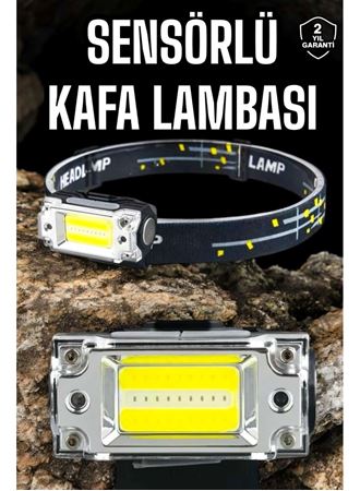 Kafa Lambası Kamp Feneri Balıkçı Feneri Başlıklı Suya Dayanıklı