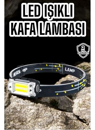 Kamp Feneri Balıkçı Feneri Başlıklı Suya Dayanıklı Kafa Lambası