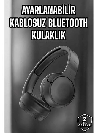 Kulak Üstü Kablosuz Bluetooth Kulaklık Gürültü Önleyici Uzun Şarj Süreli