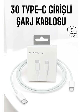 Iphone Uyumlu İOS Uyumlu Lightning Hızlı Şarj Tye C Lightning Şarj Kablosu