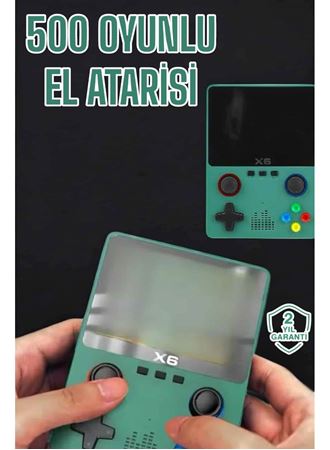 3.5 İnç Ekran 1000 Oyunlu Oyun Konsolu El Atarisi Miüzik Dinleme ve Kitap Okuma