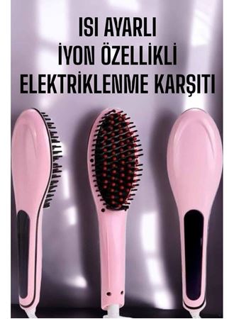 Saç Düzleştirici Tarak Isı Ayarlı Yıpranma Önleyici Düzleştirici Fön Tarak