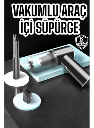 Araç İçi Süpürge Vakumlu Şarjlı Süpürge Filtreli