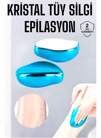 Epilasyon Aleti Bacaklar Kollar İçin Yıkanabilir Kristal Epilatör Tüy Silgi