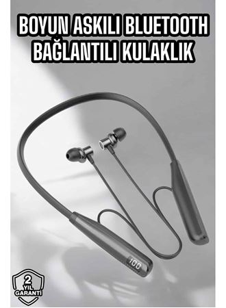 Boyun Bantlı Bluetooth Kulaklık Yüksek Ses Kaliteli 100 Saat Kulaklık