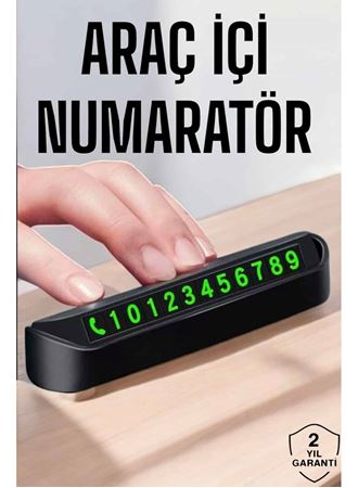 Numaralık Araç İçi Araba Araç Park Numaratör Telefon Numarası Yazma