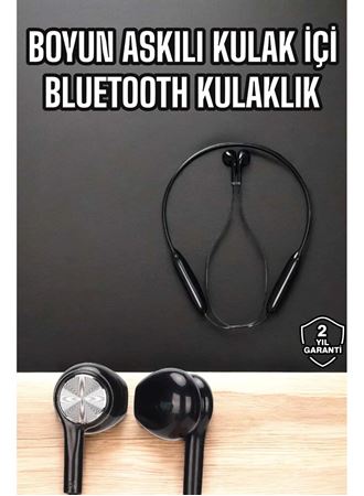 Kablolu Boyun Askılı Dijital Göstergeli Bluetooth Kulaklığı 60 Saat