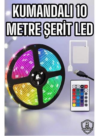 Smart Şerit Led TV Arkası Renkli Kumandalı 10 Metre