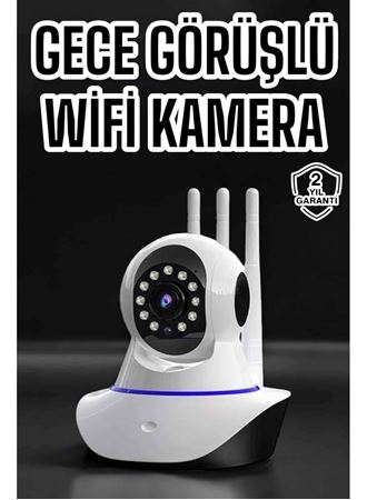 Ev Kamerası Wifi Kamerası Video Kayıt Çift Yönlü Hareket Sensörü Bebek