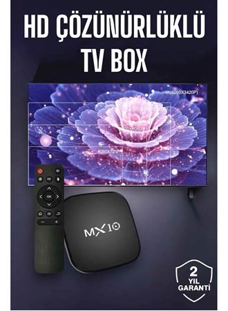 TV Box Android Uyumlu 4 Çekirdekli WİFİ Bağlantılı 4K