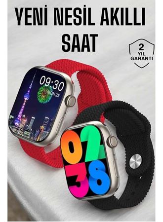 Akıllı Saat Tema Değiştirme Uyku ve Sağlık Takibi Bluetooth Bağlantılı