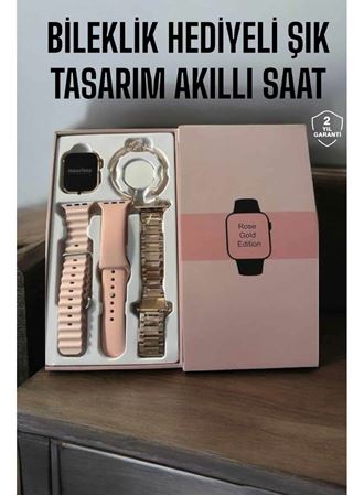 Akıllı Saat Bileklik Hediyeli Uzun Pil Ömrü GPS Takibi