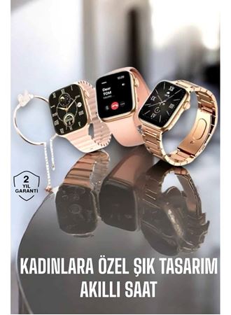 Akıllı Saat Kadınlara Uyku Ve Sağlık Takibi Yapabilen Bileklik Hediyeli