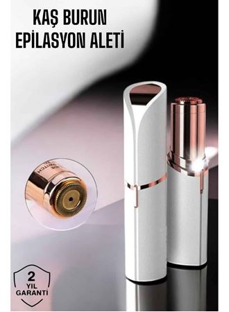 Taşınabilir ve Şık Yüz Kaş Epilatörü Hassas Ciltlere Özel