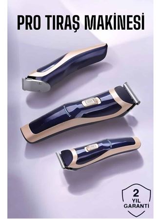 Profesyonel Şarjlı Saç ve Sakal Traş Makinesi Kolay Kullanım