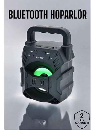 Işıklı Bluetooth Hoparlör Müzik ve Renkli Işık Taşınabiilir
