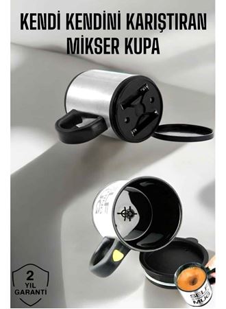 Yazılı Mug Kupa Karıştırıcı Özelliği Ve Paslanmaz Çelik