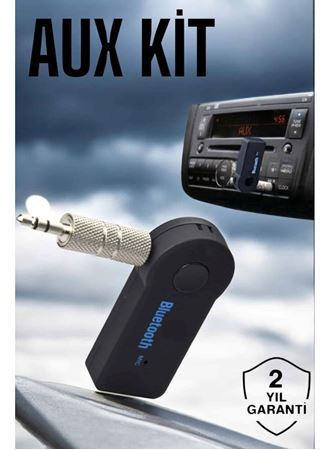 Tüm Araçlara Uyumlu Aux Car Bluetooth Kablosuz Araç Bağlantı Kiti