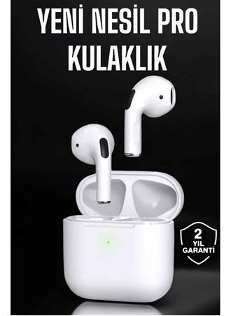 Beyaz Yeni Nesil Pro Bluetooth Kulaklık Yüksek Ses Kaliteli ANC Özelliği
