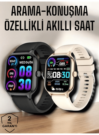 Suya Dayanıklı Bluetooth Akıllı Saat GPS, Adımsayar, Nabız & Sağlık Takibi