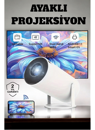 130 İnç Geniş Ekran ve 4K Destekli Full HD Projeksiyon Cihazı