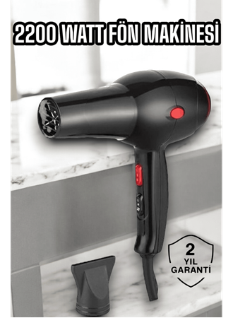 Soğuk ve Sıcak Üfleme Özellikli AC Motorlu Saç Kurutma Makinesi