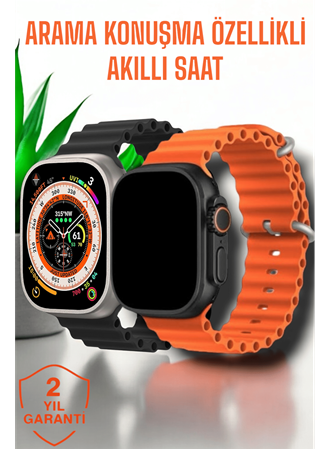 Suya ve Toza Dayanıklı 45 MM Akıllı Saat Bildirim ve Cevapsız Çağrı Görüntüleme