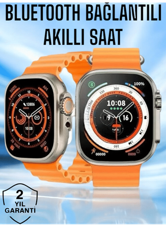 Yeni Nesil Ultra Akıllı Saat Titreşimli, Uyku & Sağlık Takibi, Çift Kordon