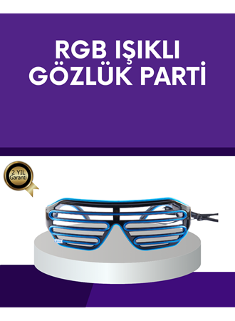 LED Işıklı Parti Gözlüğü Renkli Eğlence Aksesuarı