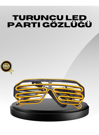 Işıklı Tasarımlı LED Gözlük Eğlence Aksesuarı