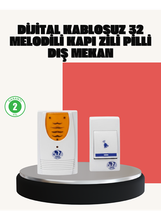 Wireless Kapı Zili Pratik ve Zahmetsiz Günlük Kullanım