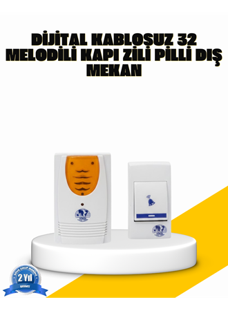Kablosuz Kapı Zili Kolay Kurulumlu Modern Kullanım