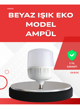 Elektrik Kesintileri İçin Şarjlı LED Ampul 30W E27 Beyaz Işık