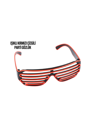 NEON GÖZLÜK KIRMIZI