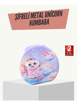 Eğitici Şifreli Çocuk Para Kasası Dayanıklı Metal