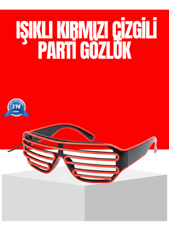 Dikkat Çeken Tasarımlı LED Işıklı Eğlence Gözlüğü
