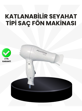 Taşınabilir Fön Makinesi Katlanır Gövde Enerji Tasarruflu