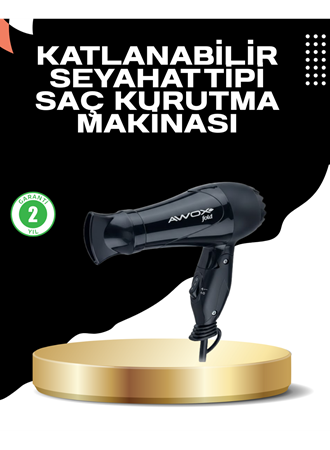 Katlanabilir Fön Makinesi Çift Isı ve Hız Ayarlı